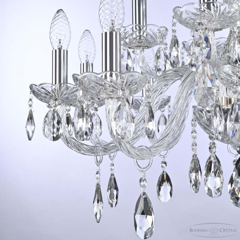 Подвесная люстра Bohemia Ivele Crystal 117 117/10+5/240 Ni