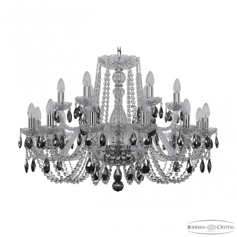 Подвесная люстра Bohemia Ivele Crystal 1402 1402/12+6/300 Ni K731