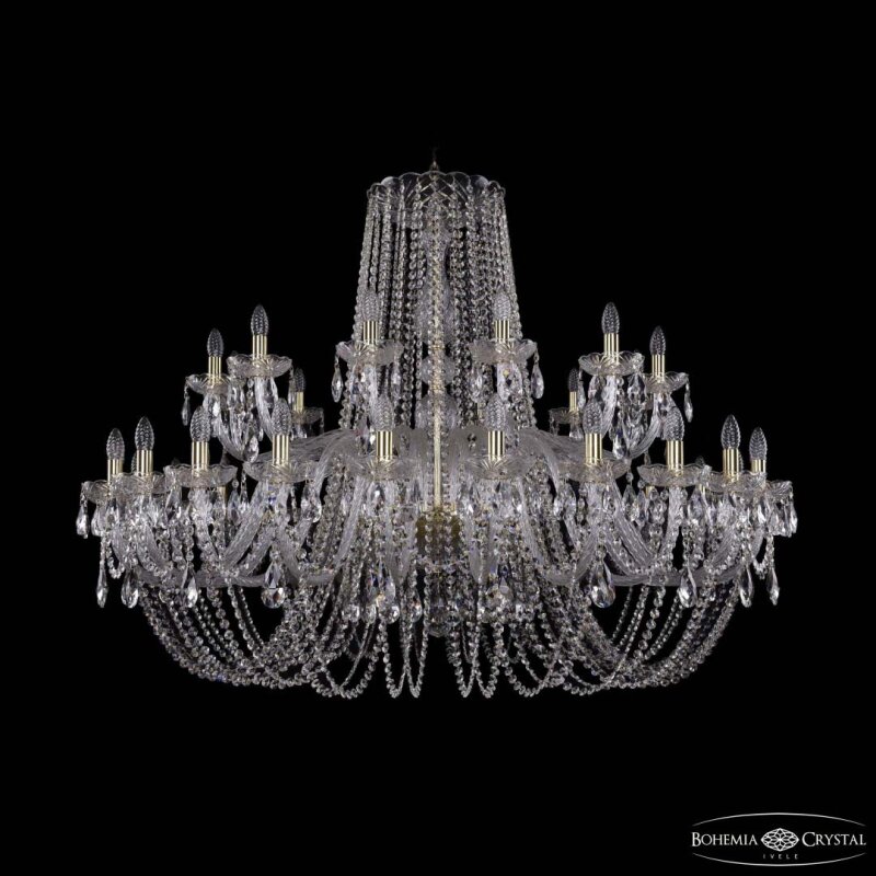 Подвесная люстра Bohemia Ivele Crystal 1402 1402/24+12/530 G
