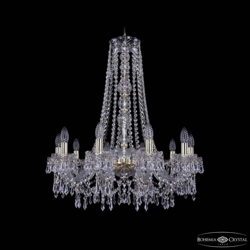 Подвесная люстра Bohemia Ivele Crystal 1403 1403/10/240/h-76 G