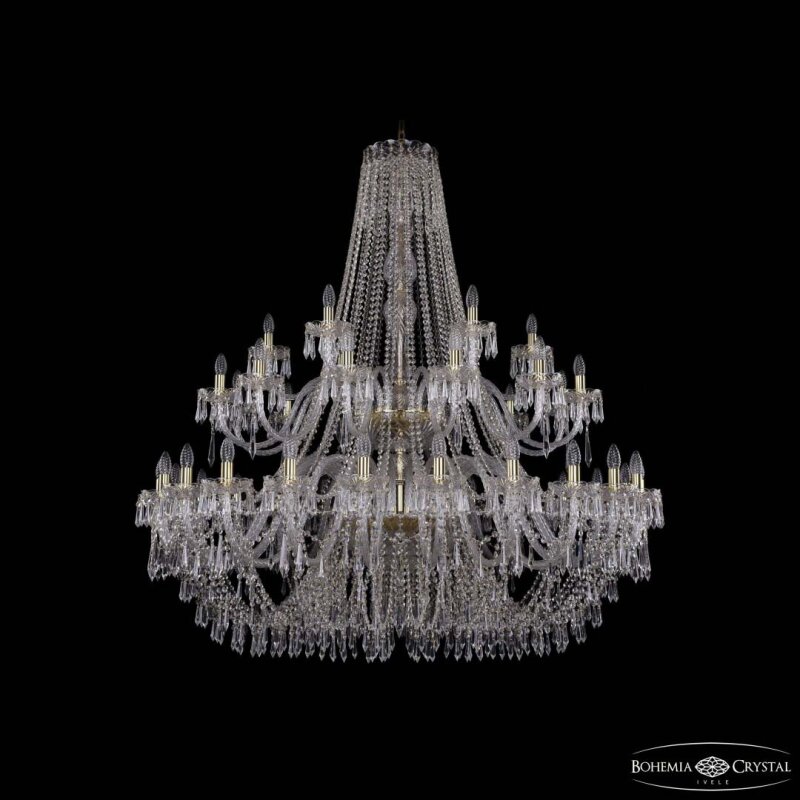 Подвесная люстра Bohemia Ivele Crystal 1403 1403/24+12+6/530/2d G