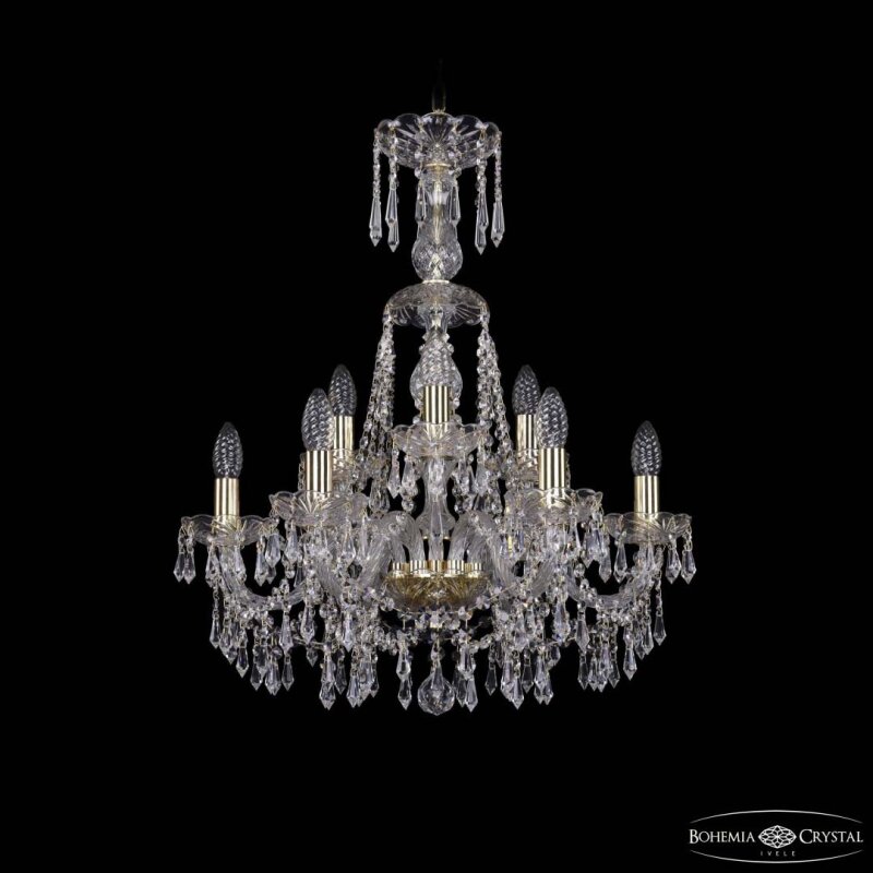 Подвесная люстра Bohemia Ivele Crystal 1403 1403/6+3/195/XL-65 G