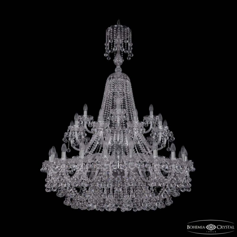 Подвесная люстра Bohemia Ivele Crystal 1409 1409/20+10+5/400/XL-152/2d Ni