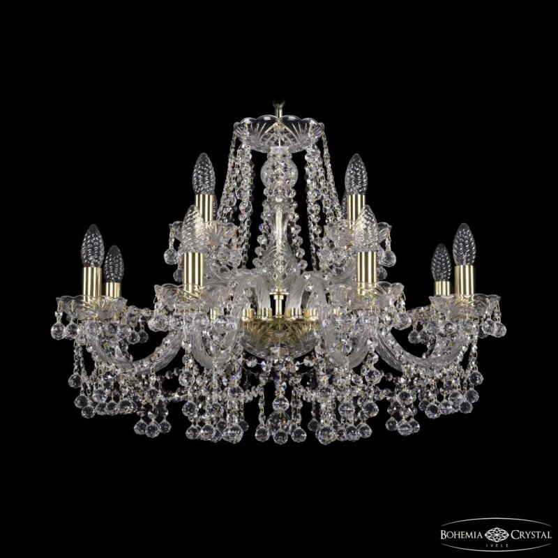 Подвесная люстра Bohemia Ivele Crystal 1409 1409/8+4/240 G