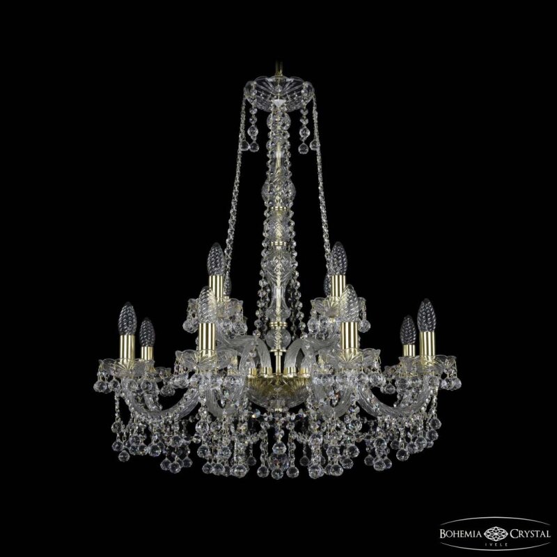 Подвесная люстра Bohemia Ivele Crystal 1409 1409/8+4/240/h-77 G
