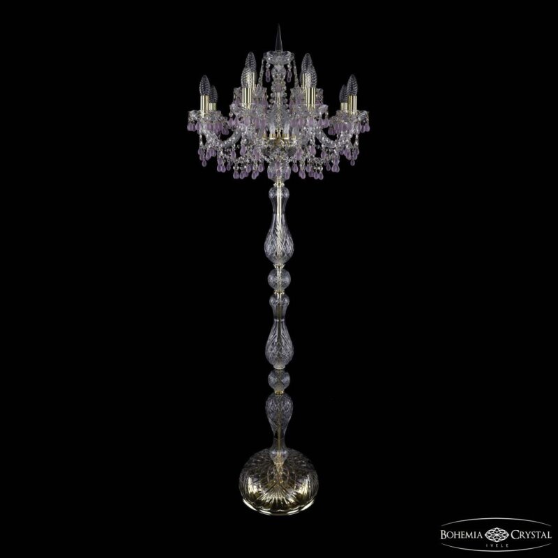 Торшер Bohemia Ivele Crystal 1410 1410T1/8+4/195-165 G V7010