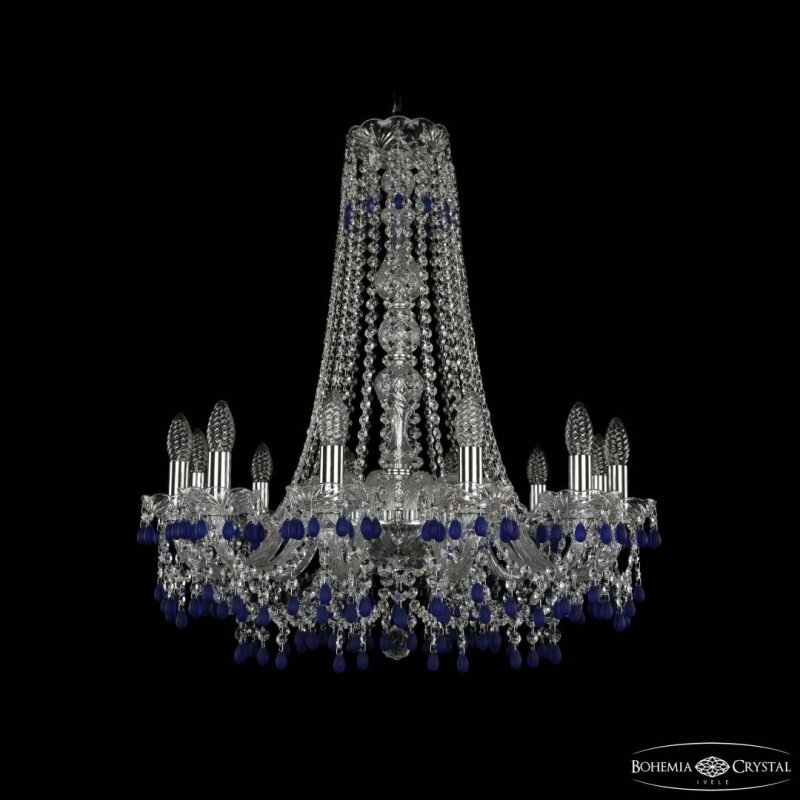 Подвесная люстра Bohemia Ivele Crystal 1410 1410/12/240/h-74 Ni V3001