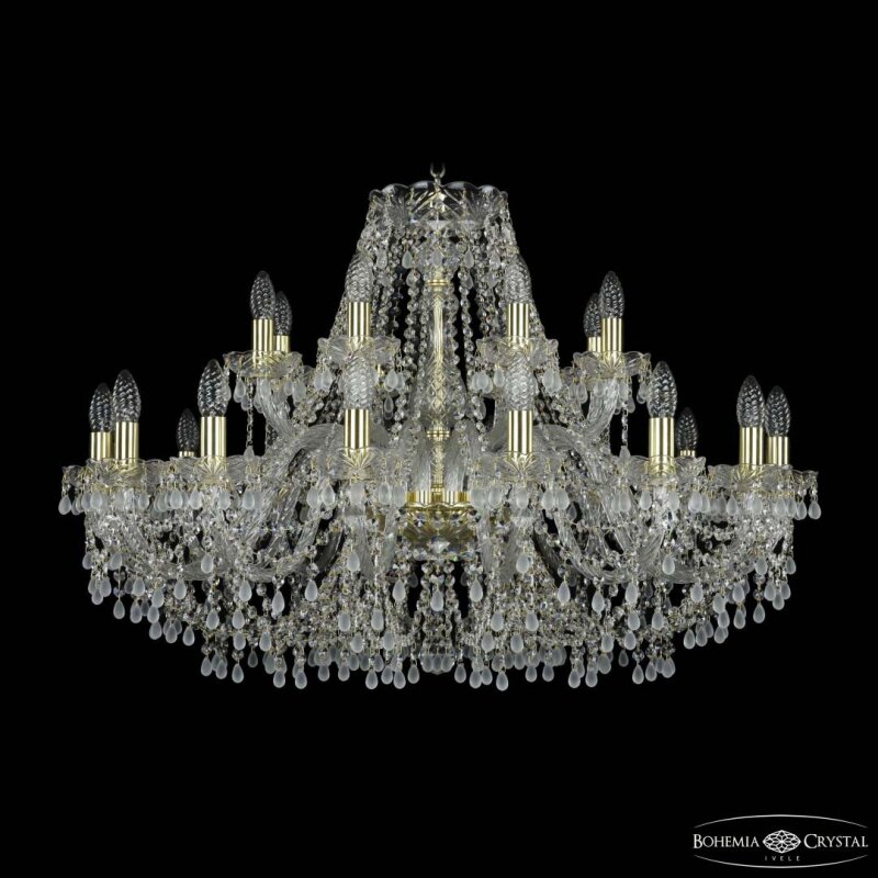 Подвесная люстра Bohemia Ivele Crystal 1410 1410/16+8/360 G V0300