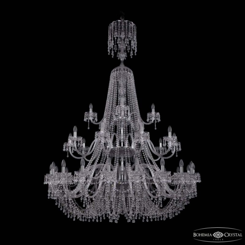 Подвесная люстра Bohemia Ivele Crystal 1410 1410/20+10+5/530/XL-200/3d Ni V0300