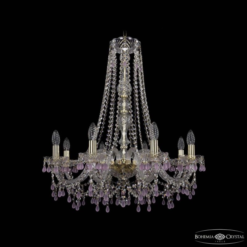 Подвесная люстра Bohemia Ivele Crystal 1410 1410/8/240/h-74 G V7010