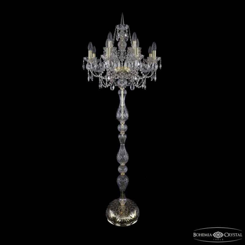 Торшер Bohemia Ivele Crystal 1411 1411T1/8+4/195-170 G