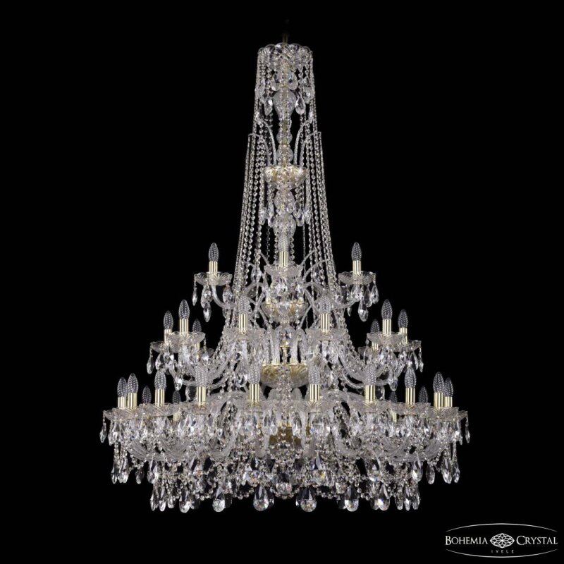 Подвесная люстра Bohemia Ivele Crystal 1411 1411/20+10+5/400/XL-155/3d G