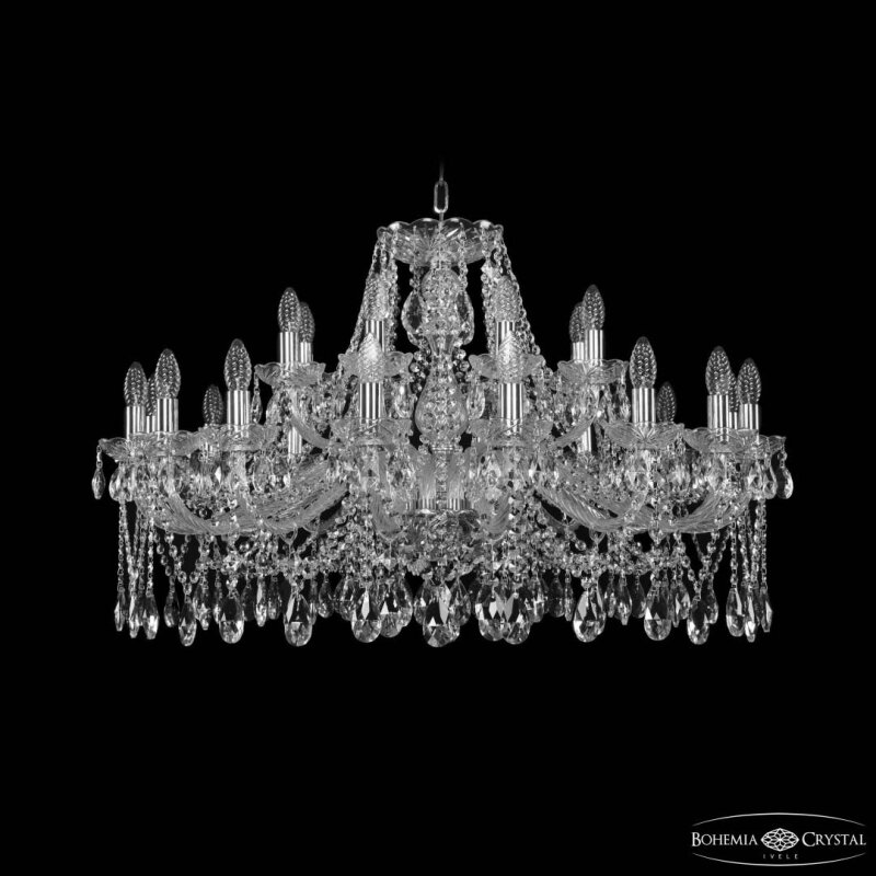 Подвесная люстра Bohemia Ivele Crystal 1413 1413/16+8/360 Ni