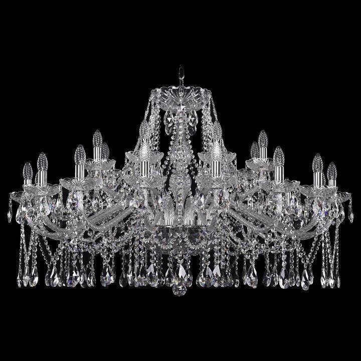 Подвесная люстра Bohemia Ivele Crystal 1413 1413/16+8/400/Ni