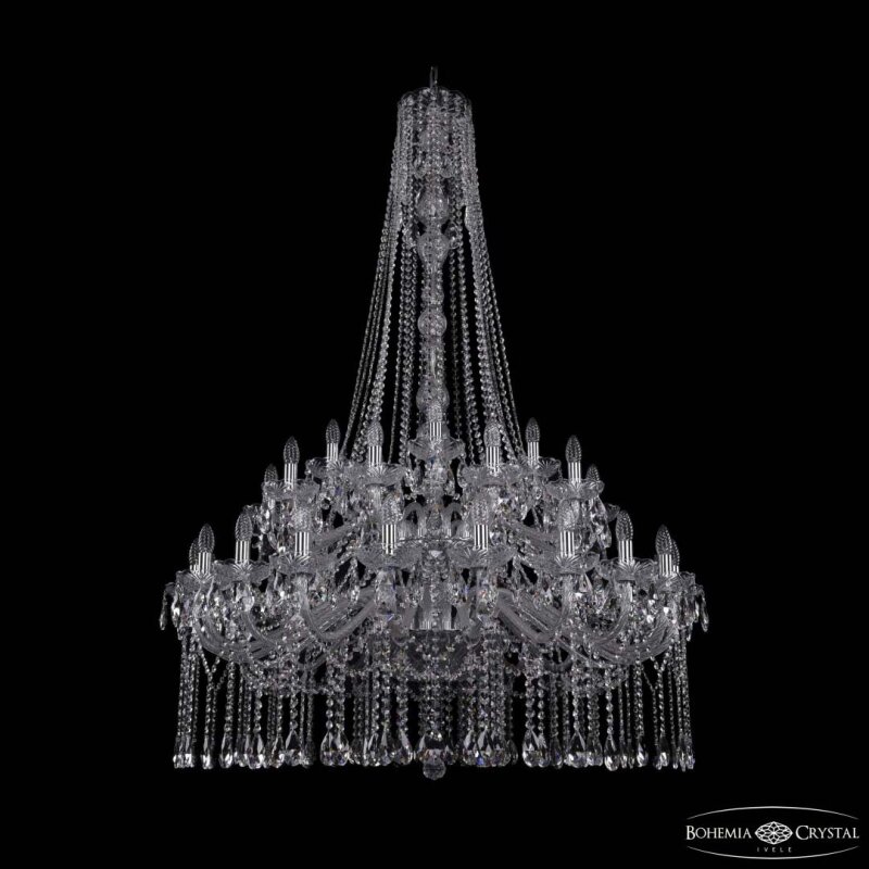 Подвесная люстра Bohemia Ivele Crystal 1413 1413/20+10+5/400/h-164/2d Ni