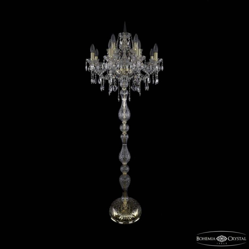 Торшер Bohemia Ivele Crystal 1415 1415T1/8+4/200-165 G