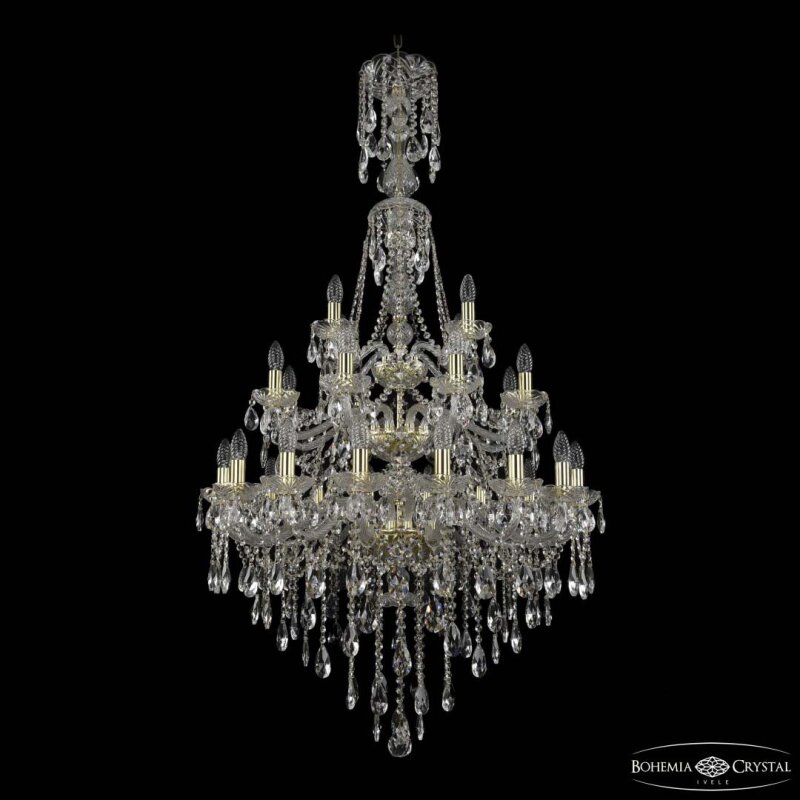 Подвесная люстра Bohemia Ivele Crystal 1415 1415/16+8+4/300/XL-155/3d G