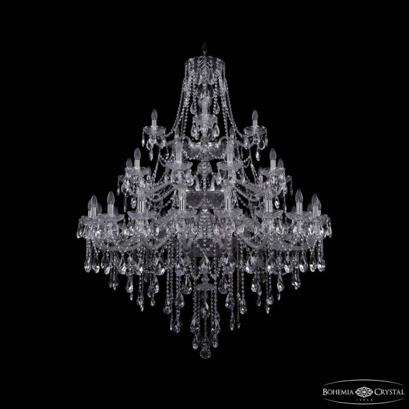 Подвесная люстра Bohemia Ivele Crystal 1415 1415/20+10+5/460/3d Ni