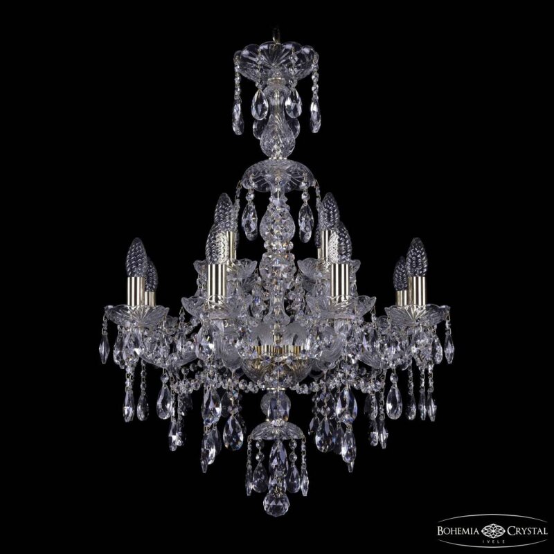 Подвесная люстра Bohemia Ivele Crystal 1415 1415/8+4/200/XL-76 G
