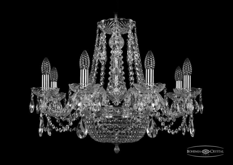 Подвесная люстра Bohemia Ivele Crystal 1415 1450/8/160/250 Ni