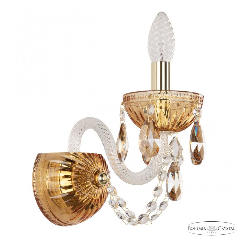 Бра Bohemia Ivele Crystal 5402 5402B/1/141 G Amber/M-1G K721