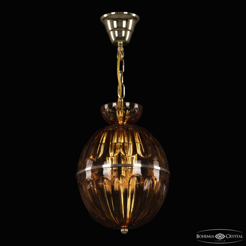 Подвесная люстра Bohemia Ivele Crystal 5480 5480/22 G Amber/M-1H