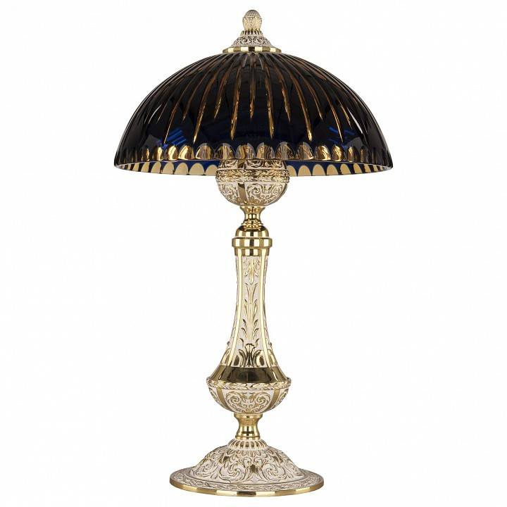 Настольная лампа Bohemia Ivele Crystal 7100 71100L/25 GW Amber-Blue/H-1K