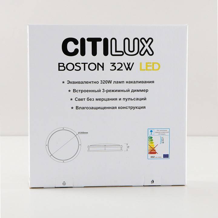 Светильник потолочный Citilux Бостон 32 Вт LED IP44 CL709325N