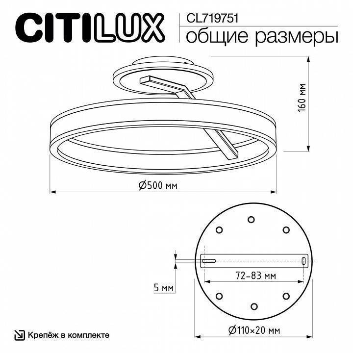 Светильник на штанге Citilux Дуэт CL719751