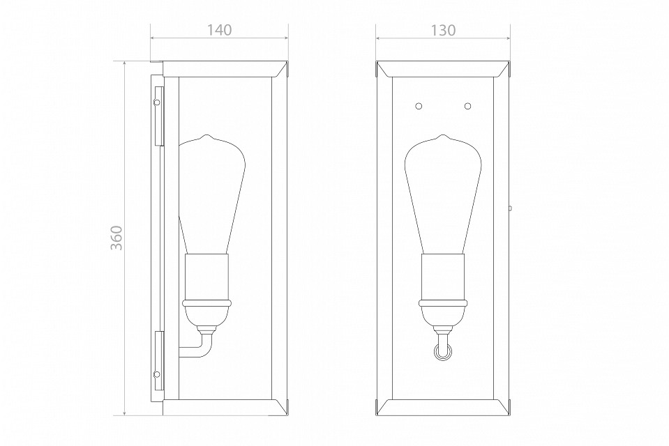 Накладной светильник Covali WL-38004