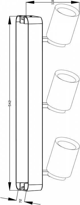 Накладной светильник Deko-Light Librae Linear III 15 Вт 3000K белый 348075