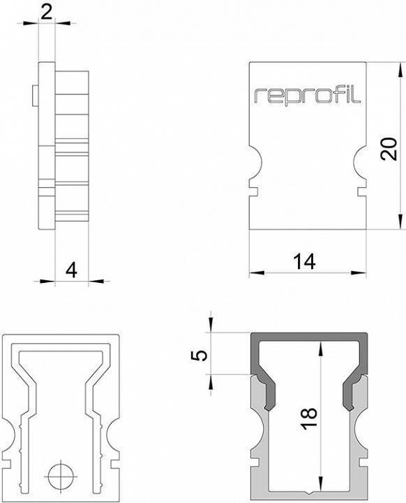 Набор из 10 заглушек для профиля Deko-Light H-AU-02-08 979102