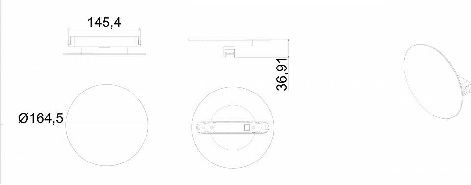 Накладной светильник Denkirs AIR REFLEX DK5320-BK