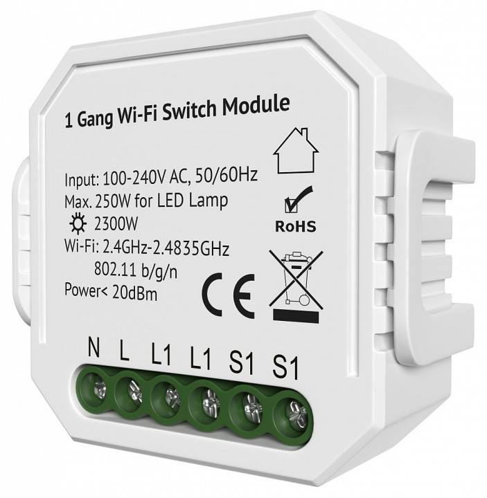 Контроллер-выключатель Wi-Fi Denkirs Relay RL1001-SM/1