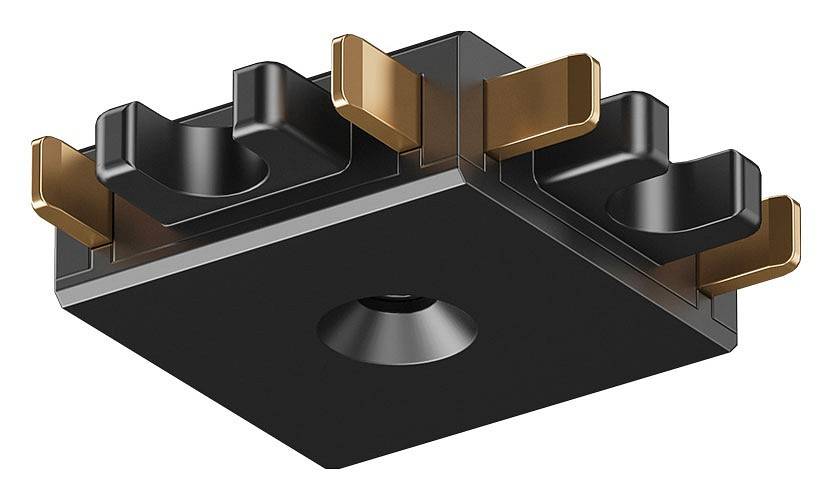 Соединитель угловой L-образный для накладных треков Denkirs AIR BASE TR5211-BK