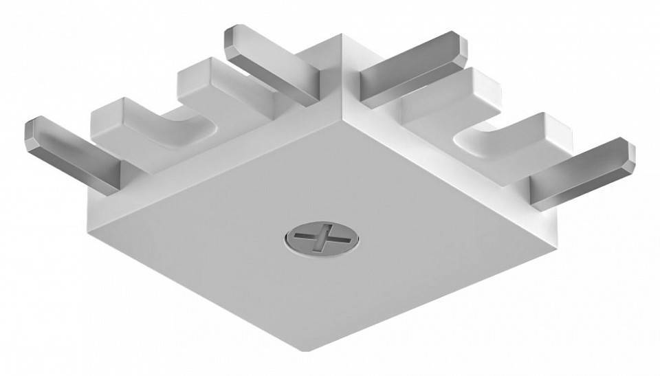 Соединитель угловой L-образный для накладных треков Denkirs AIR BASE TR5211-WH
