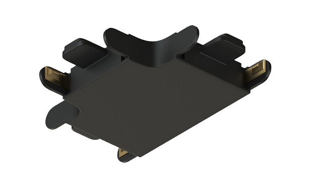 Соединитель T-образный для треков накладных Denkirs AIR BASE TR5233-BK