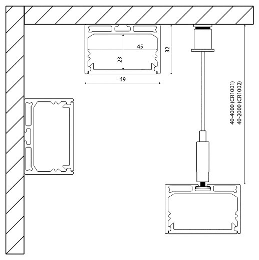 Профиль накладной DesignLed LS 00-00010367