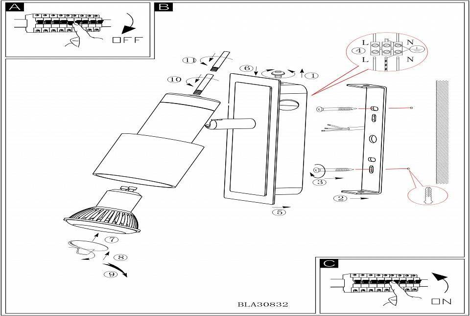 Бра Eglo Davida 1 30832