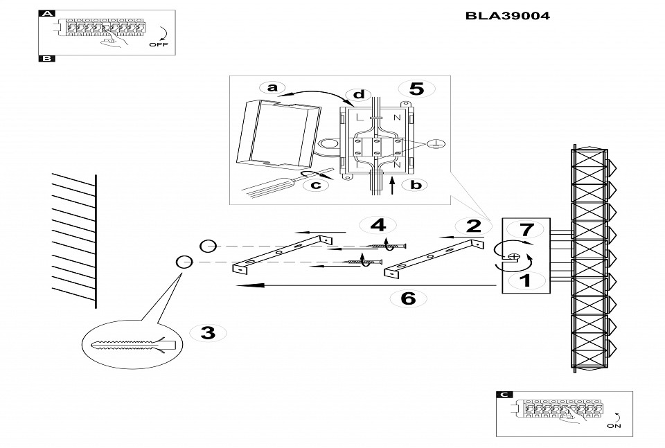 Накладной светильник Eglo Toneria 39004