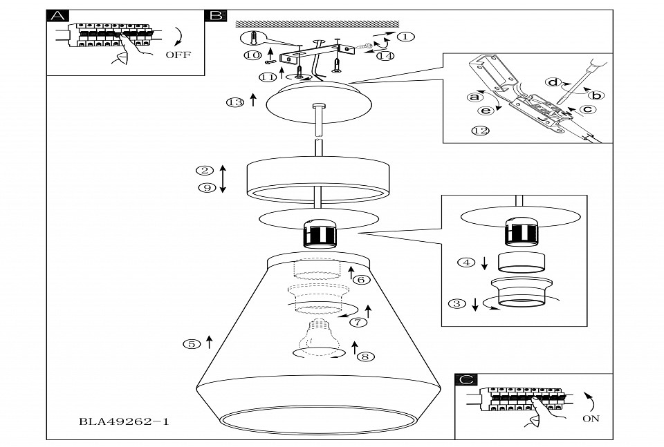 Подвесной светильник Eglo Brixham 49262