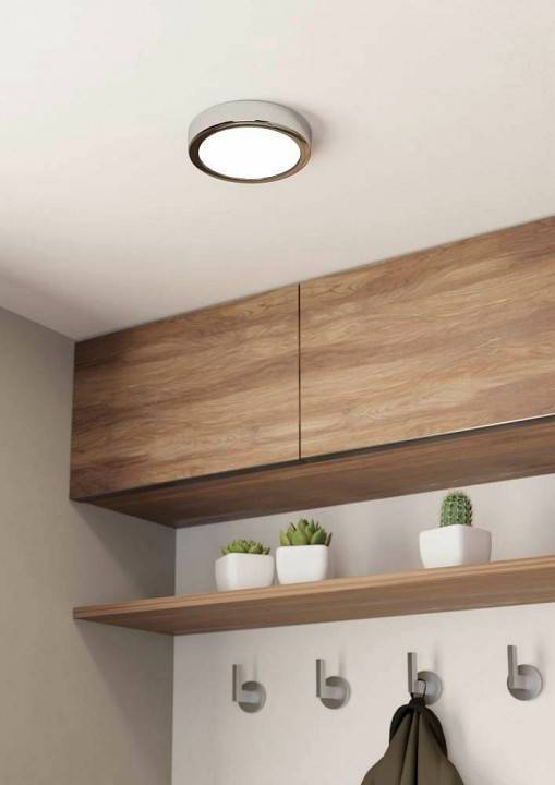 Светильник накладной Eglo Fueva 5 квадратный 210x210 мм 17 Вт хром 900639