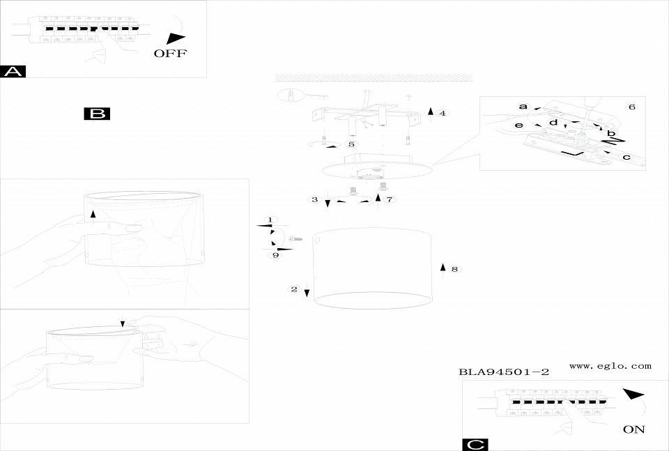 Накладной светильник Eglo ПРОМО Polasso 94504