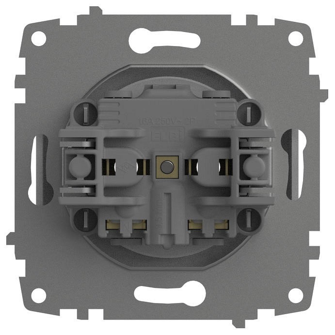 Розетка без заземления, без рамки Elbi Eleсtriс Jazz 607-010200-215