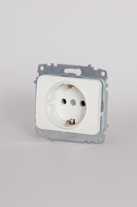 Розетка с заземлением, без рамки Elbi Eleсtriс Jazz 607-016200-217