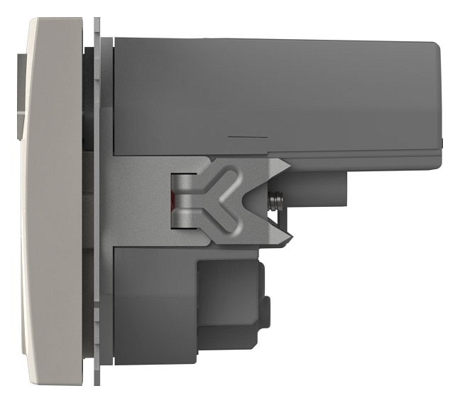 Розетка с заземлением и со шторкой и 2хUSB type A, без рамки Elbi Eleсtriс Zena Vega 609-010200-317