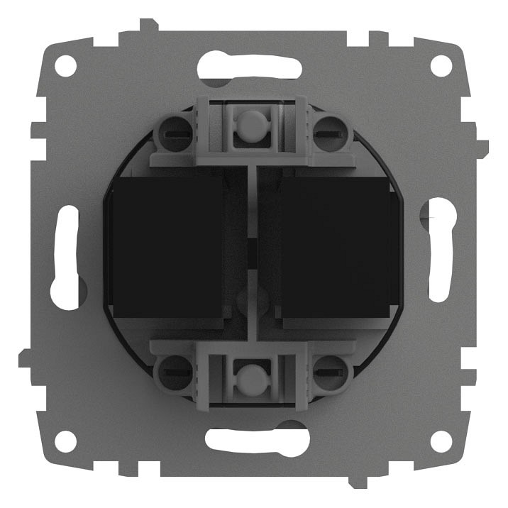 Розетка двойная Ethernet RJ-45 без рамки Elbi Eleсtriс Zena Vega 609-011000-248