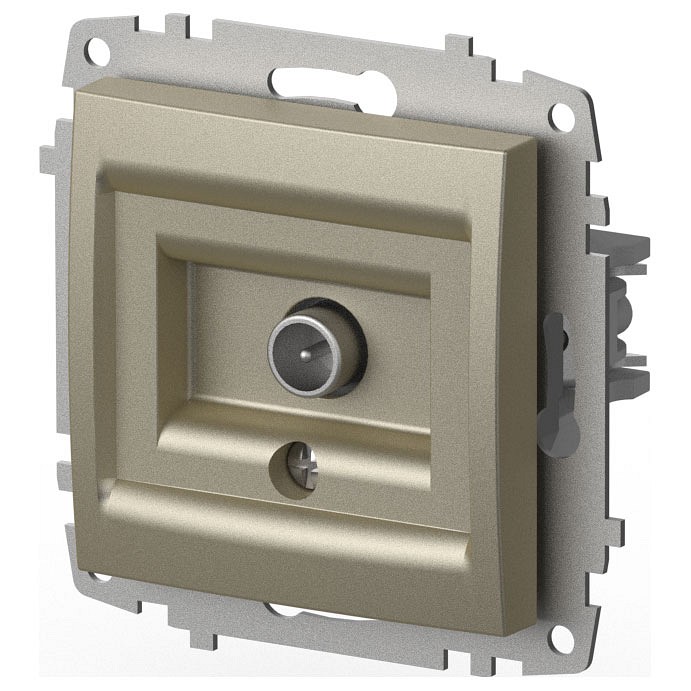 ТВ-розетка проходная без рамки Elbi Eleсtriс Zena Vega 609-011400-272