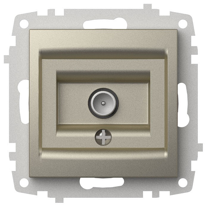 ТВ-розетка проходная без рамки Elbi Eleсtriс Zena Vega 609-011400-272