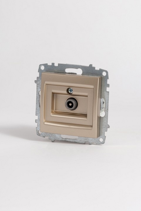 ТВ-розетка проходная без рамки Elbi Eleсtriс Zena Vega 609-011400-272